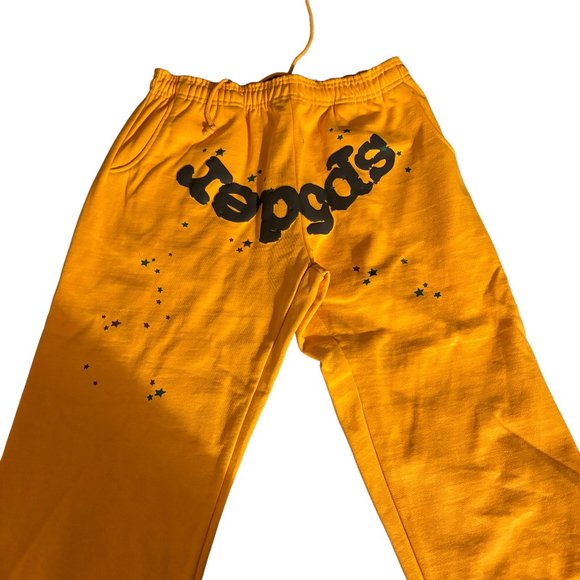 SP5DER Classic Sweatpants Yellow - Picture 1 of 4